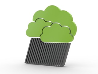 3d Icon Wolkenbruch
