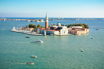 Fototapeta na wymiar Wyspa San Giorgio Maggiore w Wenecji, Włochy