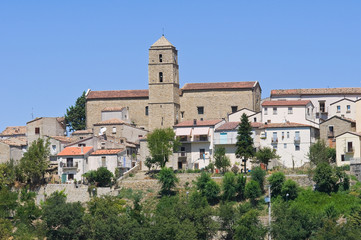 Fototapeta na wymiar Panoramic view of Pietrapertosa. Basilicata. Italy.