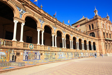 Fototapeta premium spanish square in seville