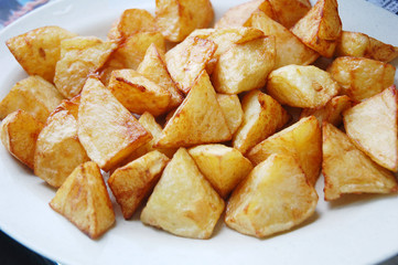 image of fried potato on plate