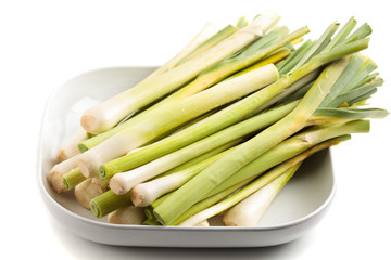 Closeup of leek