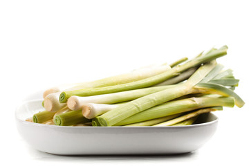 Closeup of leek