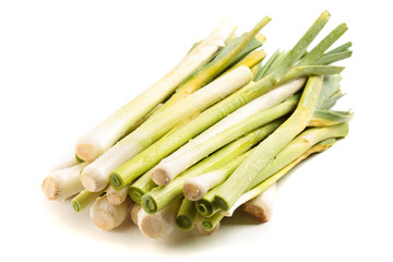 Closeup of leek