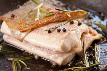 Forelle gebraten