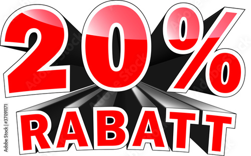 "3D Text 20 Prozent Rabatt" Stockfotos und lizenzfreie Vektoren auf