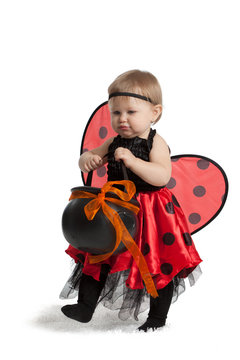 Baby Girl Ladybug Trick or Treating