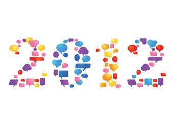 2012 - bonne année  à mes réseaux sociaux