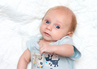 Happy Baby looking to the camera