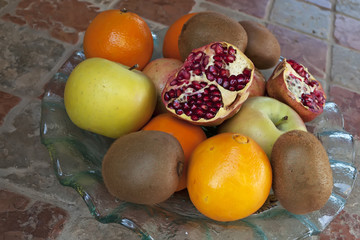 plate of fruits
