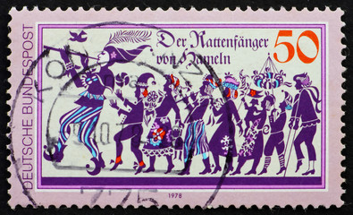 Postage stamp Germany 1978 Pied Piper of Hamelin