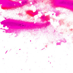 Obraz premium abstract emo pink watercolor blot texture patch of isolated on w
