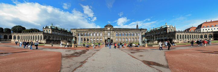 Obraz premium Panorama of the Zwinger Palace in Dresden, Germany