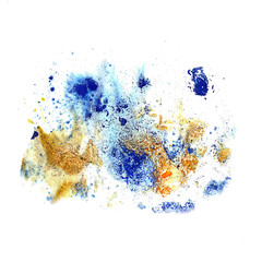 Fototapeta na wymiar blots and stains blue texture