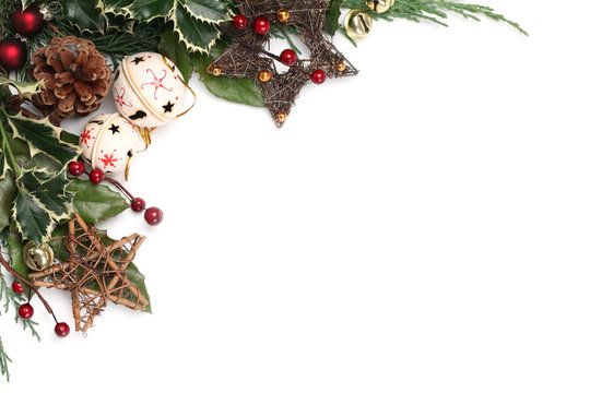 Jingle bell and star Christmas frame