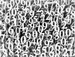 Numbers abstracy background