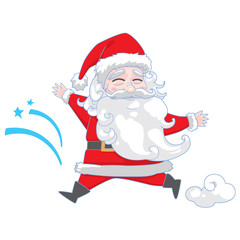 Obraz premium Santa with christmas