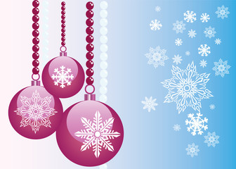 blue vector new year illustration