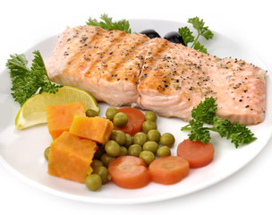Salmon Fillet With Vegetables
