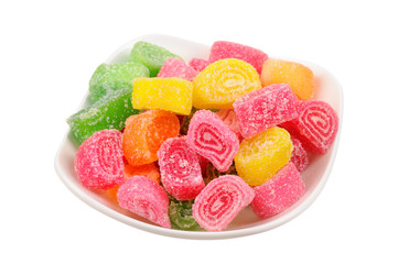 set of candied fruit jelly