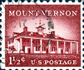 Mount Vernon. US Postage.