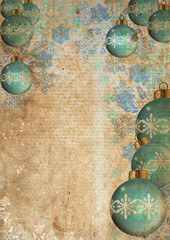 Obraz na płótnie Canvas blue christmas balls