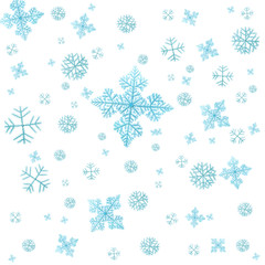 Snowflakes isolated