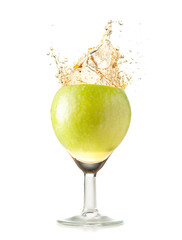 Obraz na płótnie Canvas apple juice