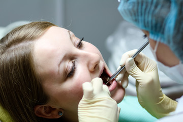 doctor during teeth Dental medical treatment