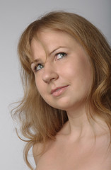 Naklejka premium Portrait of a young and beautiful girl