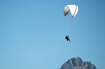 Man Parachuting