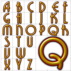 abc alphabet font background grenadier design