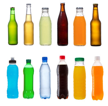 set with different bottles