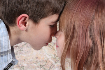 Brother and Sister together as Family