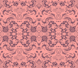 Pink lace doily