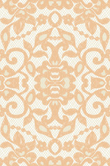 Beautiful floral beige lace