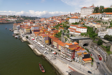 Naklejka na ściany i meble old Porto city centre, Portugal