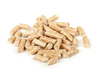 Holzpellets freigestellt