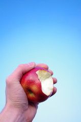 Nadgryzione jabłko
