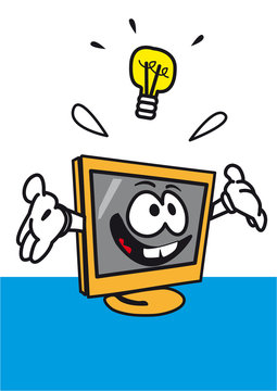 ordinateur personnage informatique communication