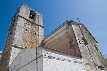 St. Elia Profeta Cathedral. Peschici. Puglia. Italy.