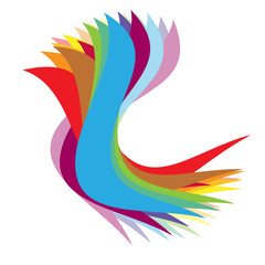 Multicolor stripes logo