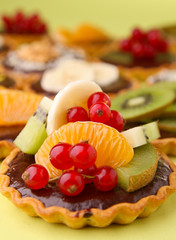 chocolate and fruit tart