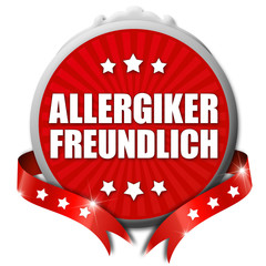 Allergikerfreundlich! Button, Icon
