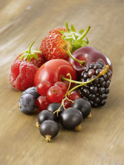 Tas de fruits rouges