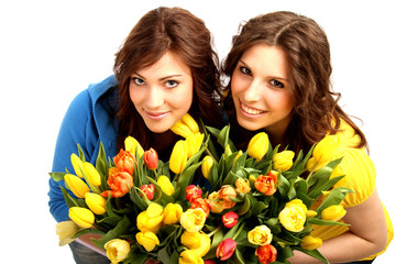 Frauen mit Blumen