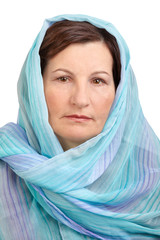 Woman with covered head