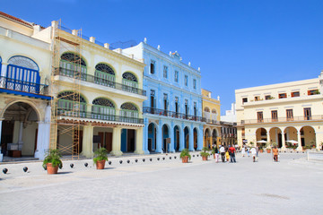 Fototapeta na wymiar Plaza Vieja, Hawana, Kuba