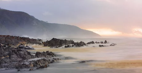 Küchenrückwand glas motiv Südafrika Tsitsikamma bei Sonnenaufgang morgengrauen