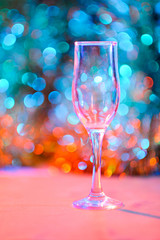 Christmas wineglass